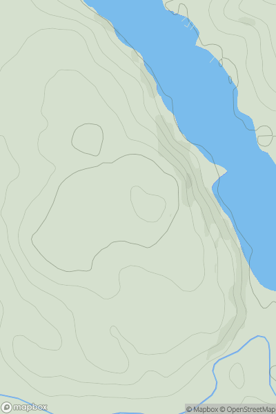 Thumbnail image for Waterside Hill [Carrick and Galloway] [NX676707] showing contour plot for surrounding peak